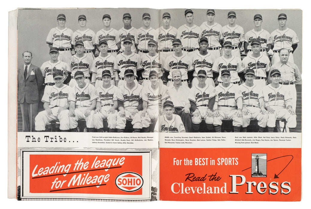 1948 Cleveland Indians World Series Champs Team Signed W.S. Program PSA DNA
