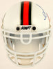 Sean Taylor Signed University of Miami Schutt Mini Football Helmet JSA COA