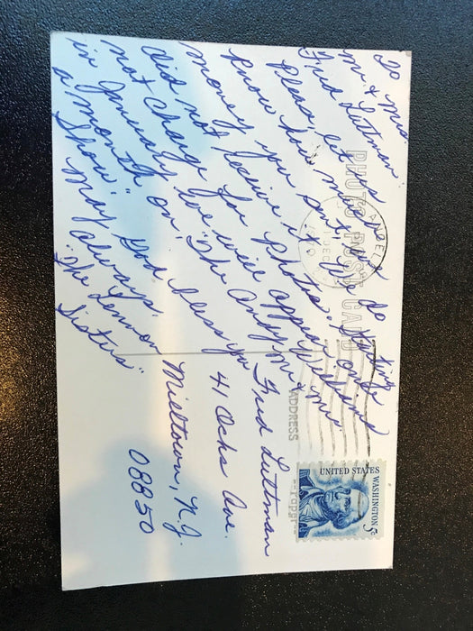 The Lennon Sisters Signed Handwritten Photo Postcard Letter