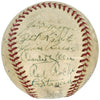 1941 Yankees & Dodgers Team Signed World Series Game Used Baseball Beckett COA