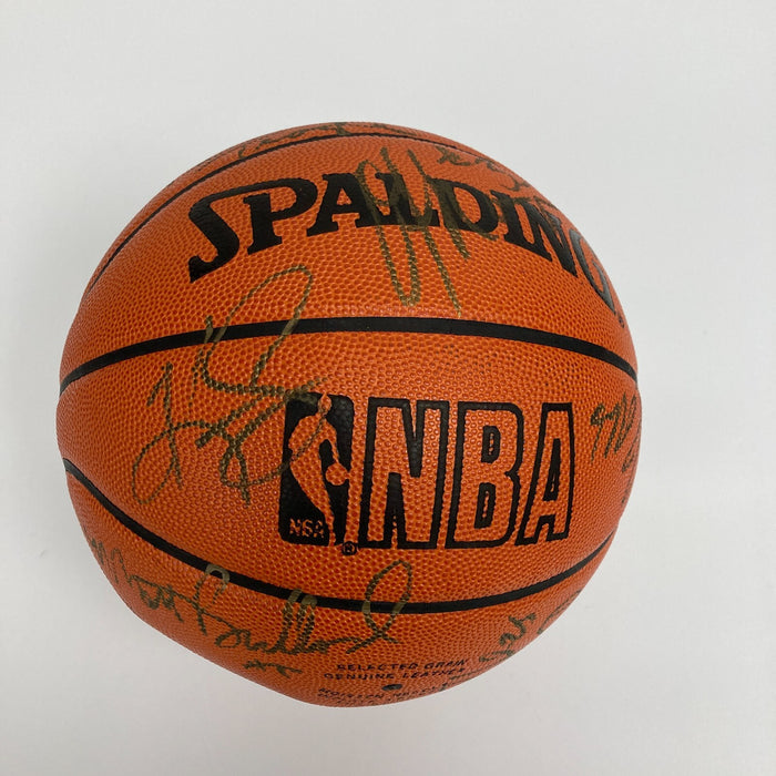 1993-94 Houston Rockets NBA Champs Team Signed Official Game Basketball JSA COA