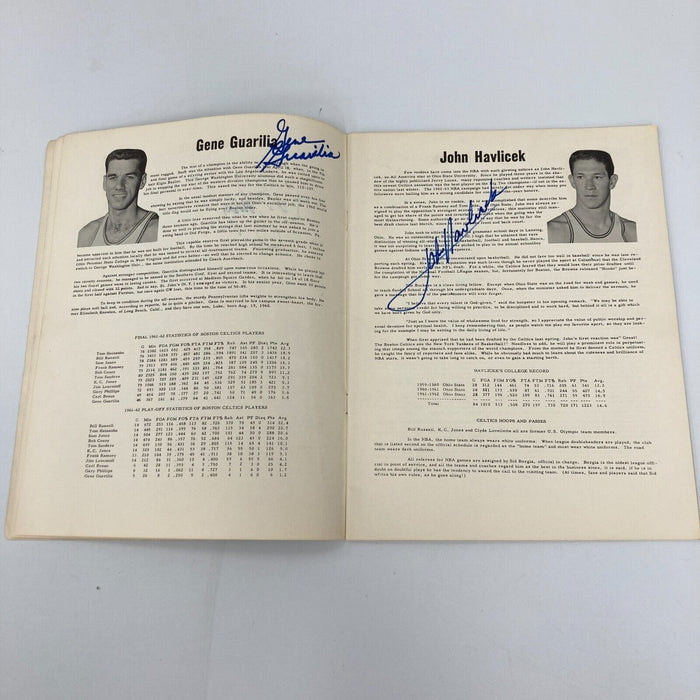 1962-1963 Boston Celtics NBA Champs Team Signed Yearbook Bill Russell JSA COA