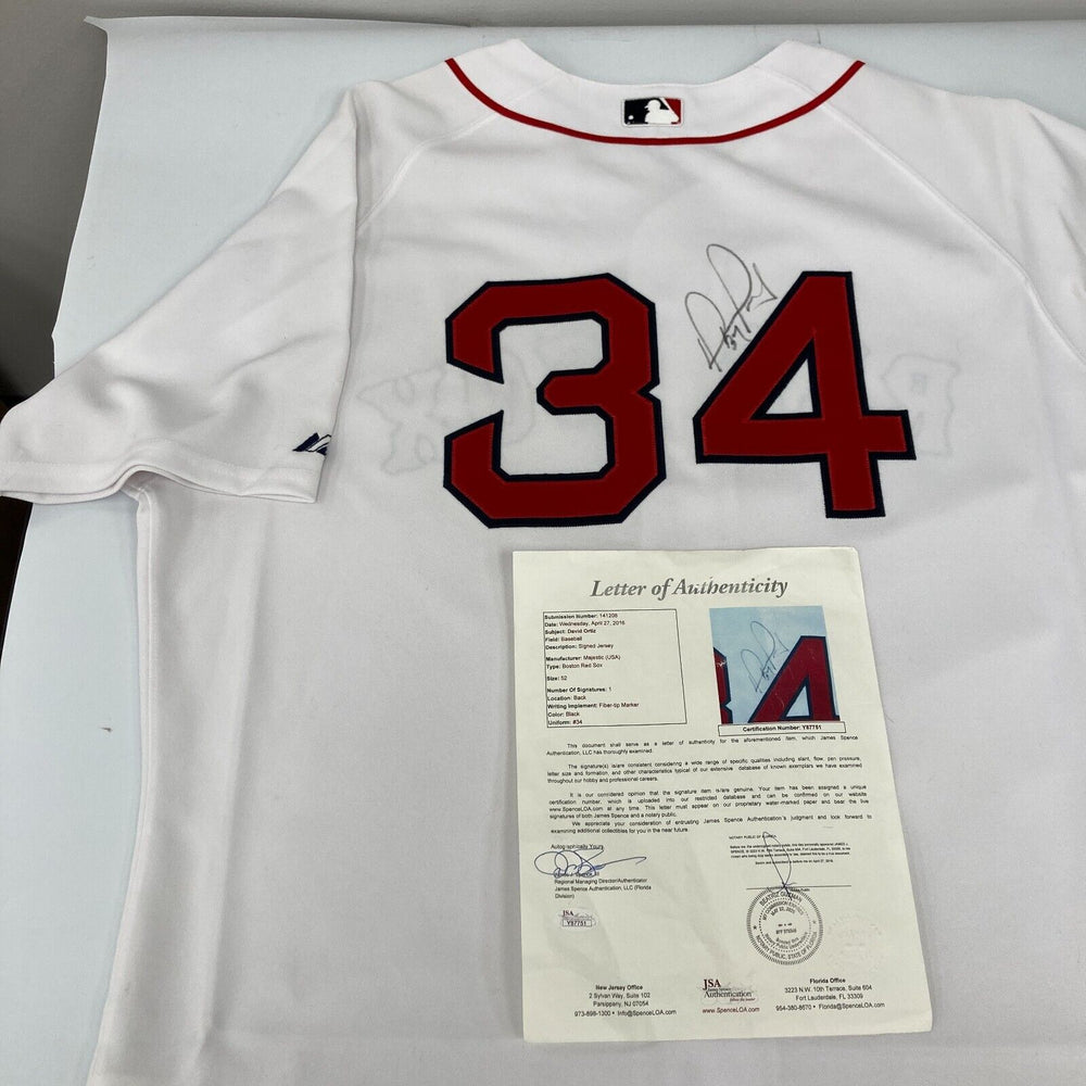 David Ortiz Signed Boston Red Sox Majestic Game Model Jersey JSA COA