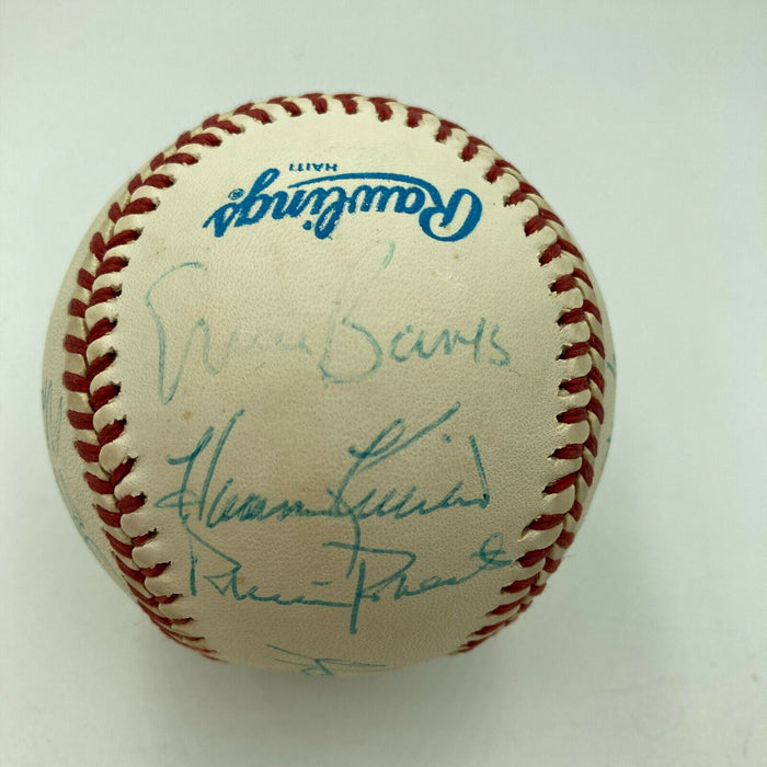 Ernie Banks Harmon Killebrew Willie Stargell Hall Of Fame Multi Signed Baseball