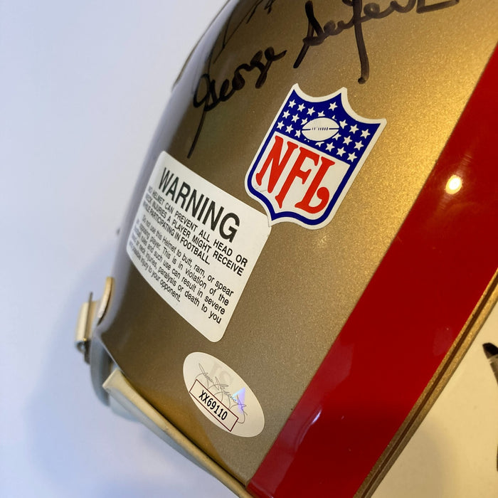 1994 San Francisco 49ers Super Bowl XXIX Champs Team Signed Full Size Helmet JSA