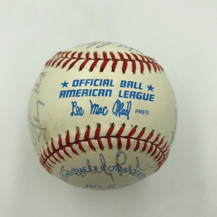 1982 Cleveland Indians Team Signed Official American League Baseball