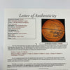 1987-88 Portland Trail Blazers Team Signed Game Used Spalding Basketball JSA COA