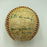 1958 New York Yankees World Series Champs Team Signed Baseball JSA COA