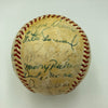1958 New York Yankees World Series Champs Team Signed Baseball JSA COA