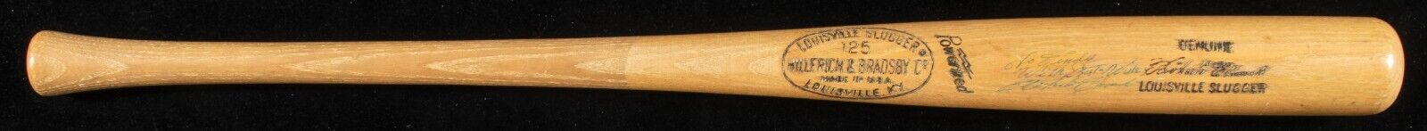 Roberto Clemente Signed 1971 Game Issued Baseball Bat PSA DNA & JSA COA