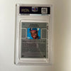 1990 Leaf Frank Thomas RC Rookie Signed Porcelain Baseball Card PSA DNA