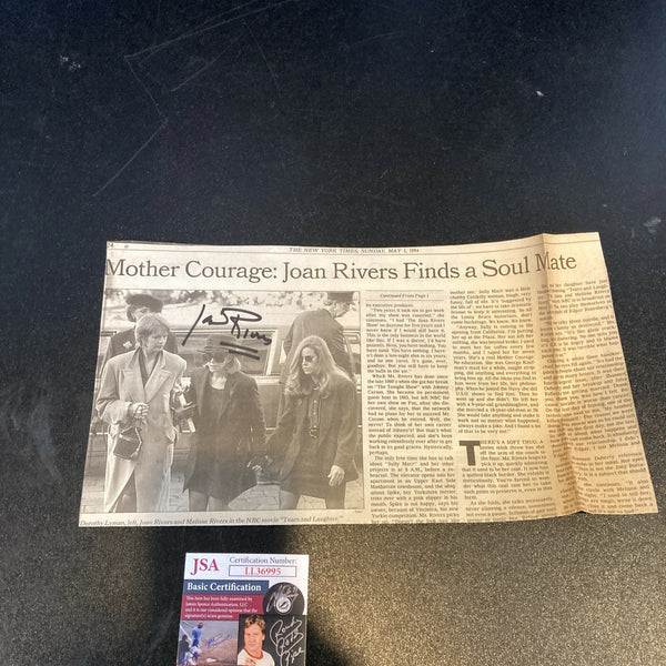 Joan Rivers Signed Autographed Photo With JSA COA