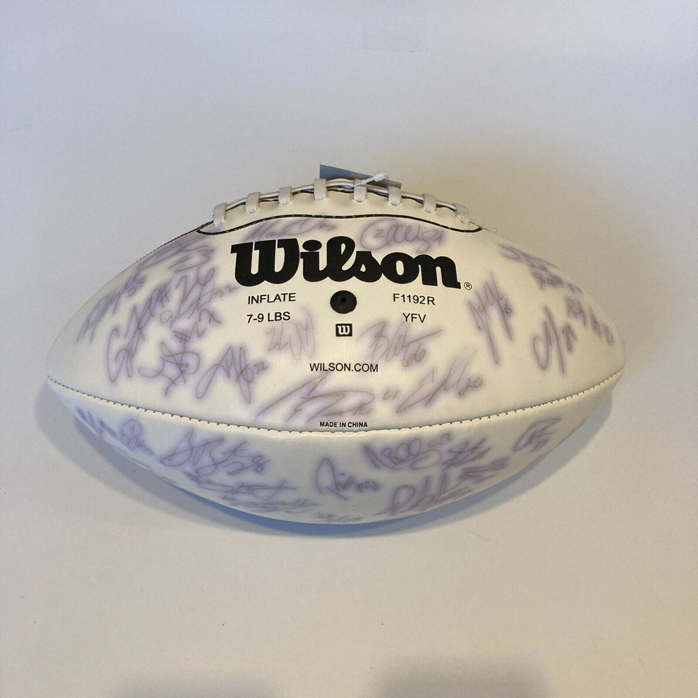 2004-2008 Baltimore Ravens Team Signed Wilson NFL Football JSA COA #9