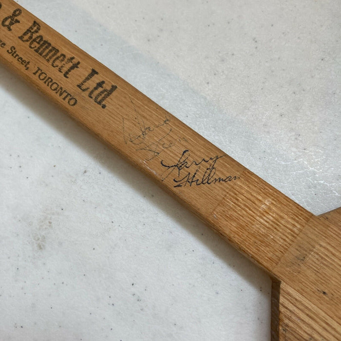 1963-64 Toronto Maple Leafs Stanley Cups Champs Team Signed Game Used Stick JSA