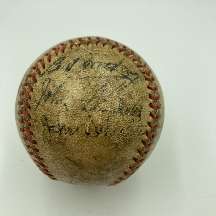 1943 New York Yankees World Series Champs Team Signed Baseball Joe Gordon