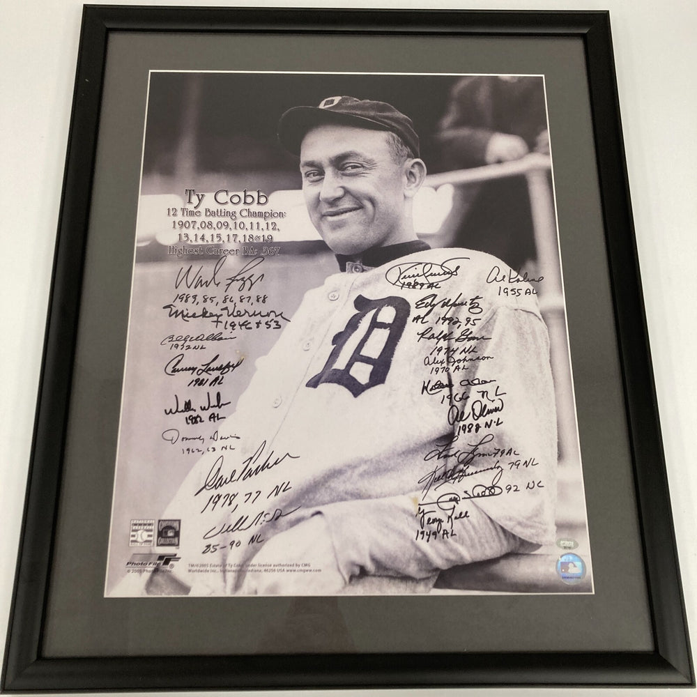 Batting Champions Signed 16x20 Photo 19 Sigs With Kirby Puckett Fanatics