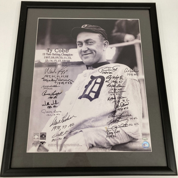 Batting Champions Signed 16x20 Photo 19 Sigs With Kirby Puckett Fanatics