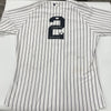 Derek Jeter 2011 Signed Game Used Jersey Photo Matched To 3 Games JSA COA