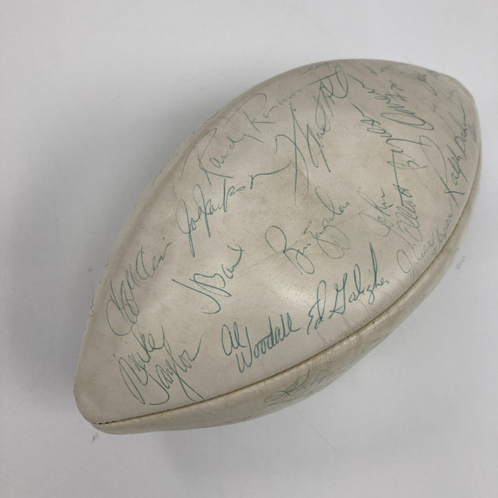 Joe Namath 1974 New York Jets Team Signed Vintage Wilson NFL Football JSA COA