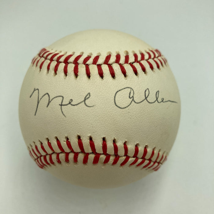 Mel Allen Signed Official American League Baseball PSA DNA COA