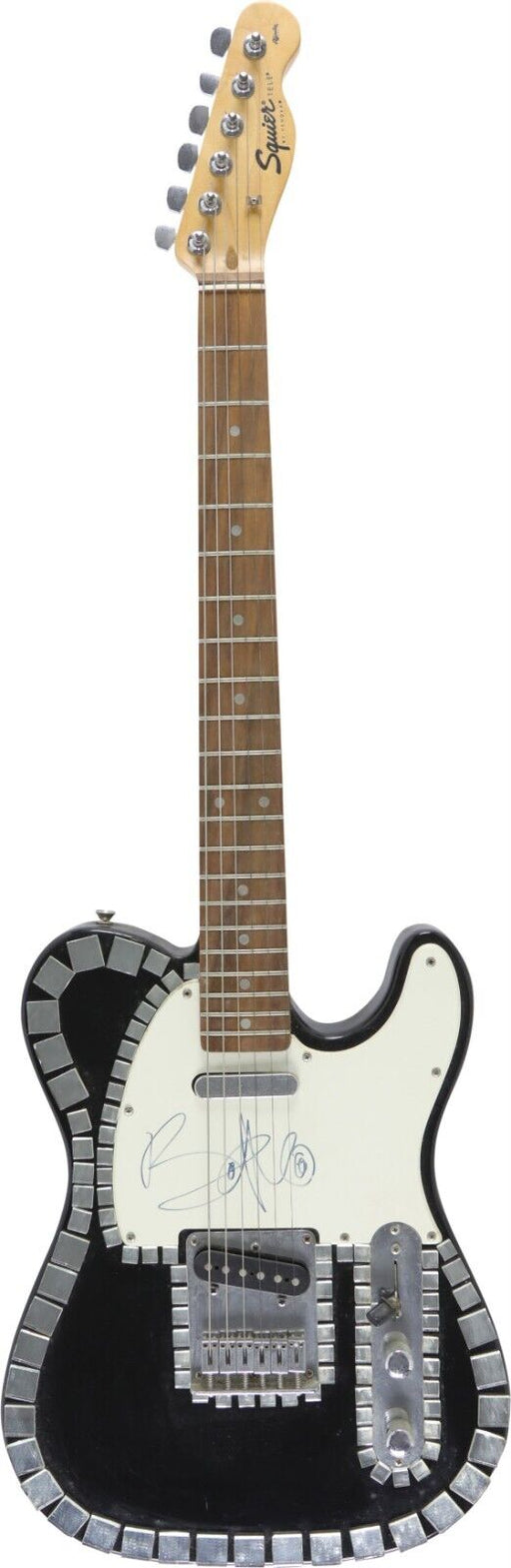 Bono Signed Autographed Fender Guitar JSA COA Huge Autograph
