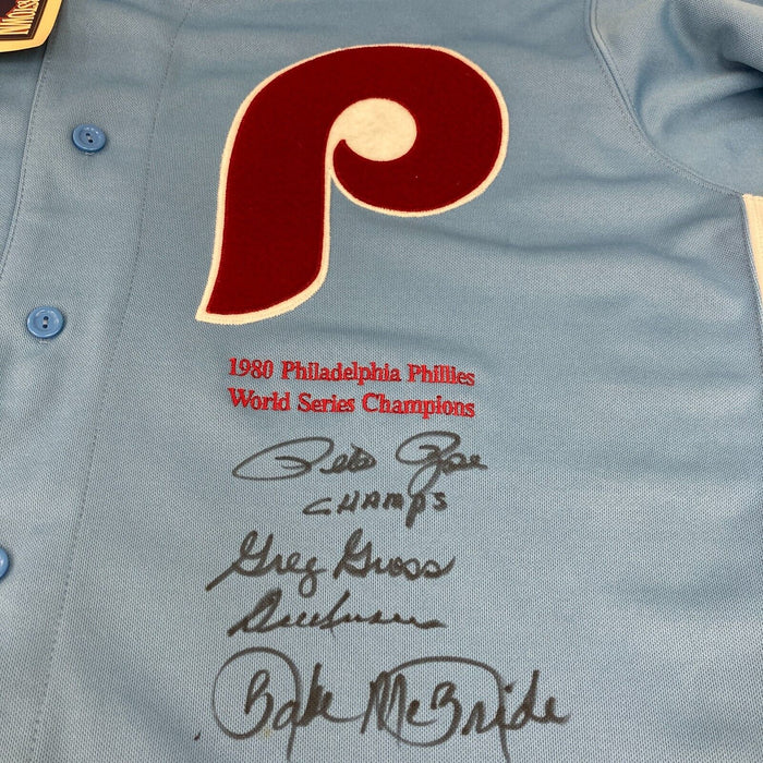 1980 Philadelphia Phillies World Series Champs Team Signed Jersey JSA COA