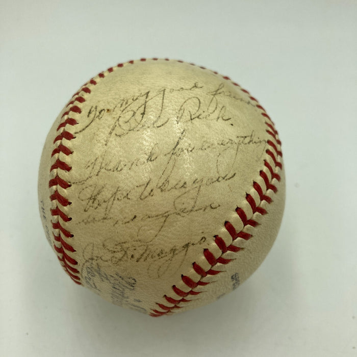 Joe Dimaggio Signed 1944 World War 2 Official National League Baseball JSA COA