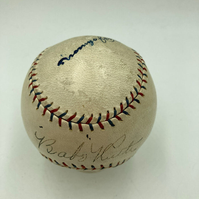 The Finest Babe Ruth Single Signed 1918 American League Baseball JSA COA