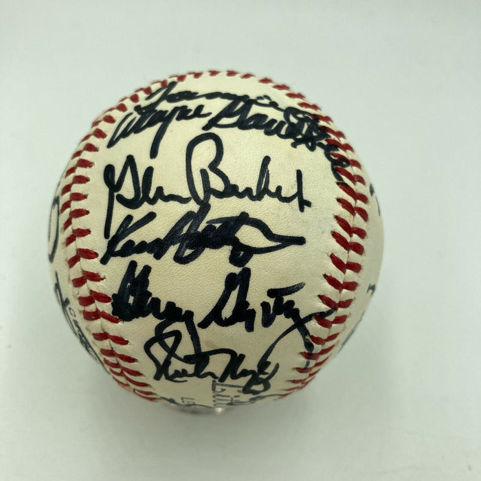 Beautiful 1969 Chicago Cubs Team Signed Major League Baseball Ernie Banks JSA