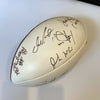 2005 Super Bowl Signed Football Dan Marino Gene Hackman Jack Kemp John Mccain