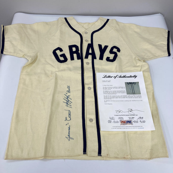 James Cool Papa Bell Signed Homestead Grays Negro League Jersey PSA DNA COA