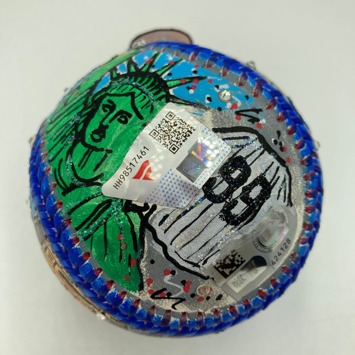 Aaron Judge Signed Charles Fazzino Hand Painted Pop Art Baseball MLB & Fanatics