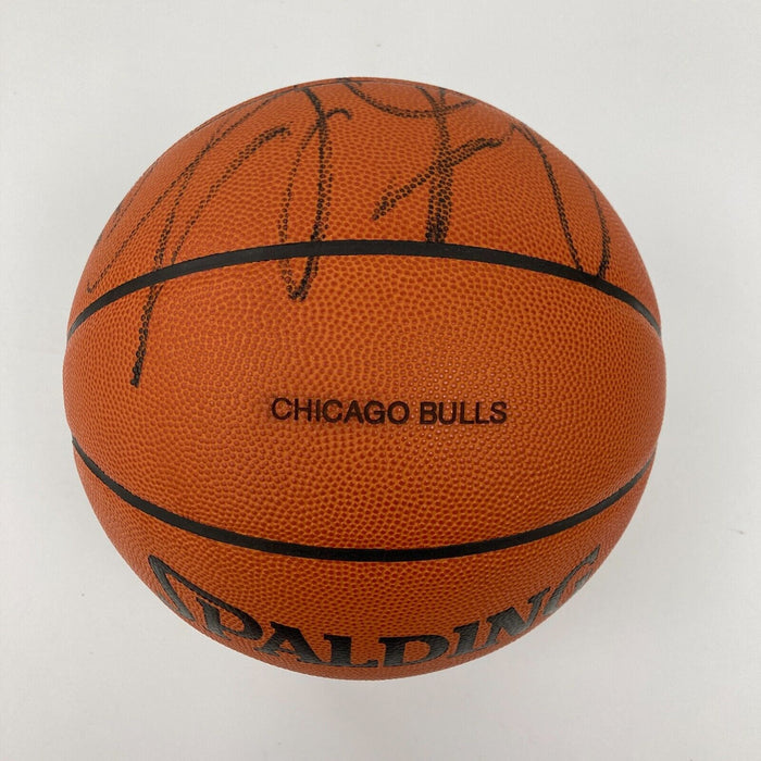 Dennis Rodman Signed Spalding NBA Game Issued Chicago Bulls Basketball JSA COA