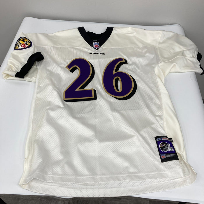 2001 Rod Woodson Authentic Baltimore Ravens Reebok Game Model Jersey