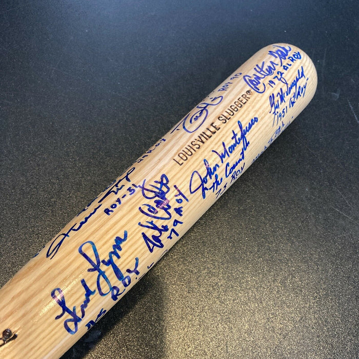 Rookie Of The Year Winners Signed Bat With Willie Mays "ROY 1951" 24 Sigs JSA