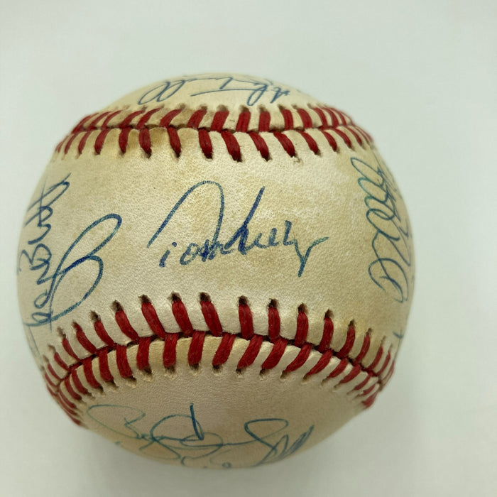 1988 All Star Game Team Signed Baseball Puckett Brett Mcgwire Henderson JSA LOA