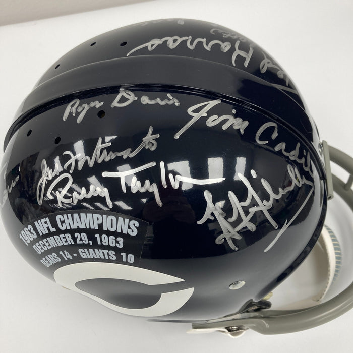 1963 Chicago Bears Super Bowl Champs Team Signed Full Size Helmet With JSA COA