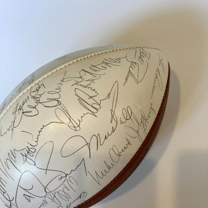 1973 Kansas City Chiefs Team Signed NFL Wilson Football Len Dawson JSA COA
