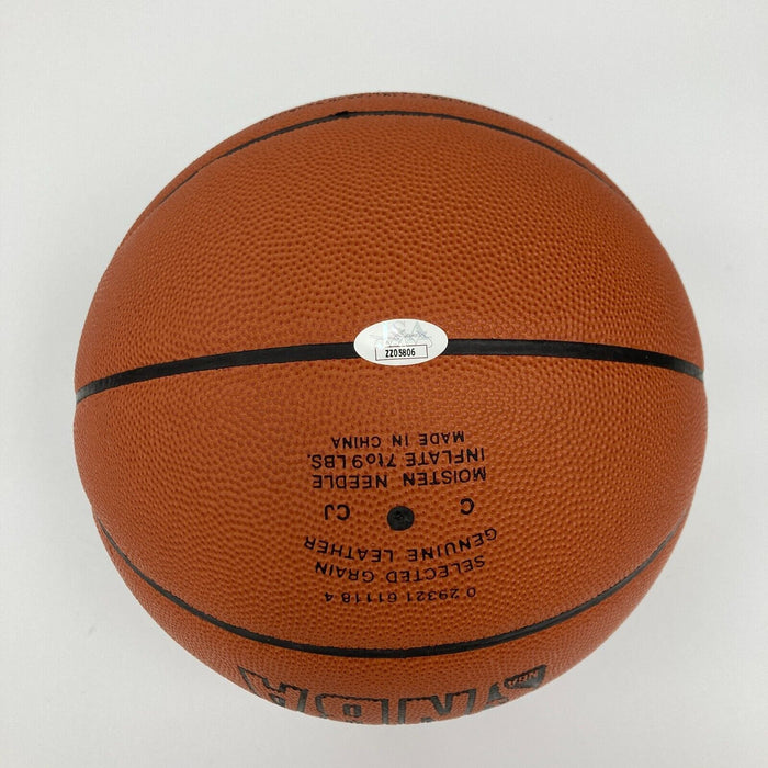 LeBron James Signed Spalding Official Game Basketball UDA Upper Deck & JSA COA