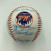 Vintage 1986 New York Mets World Series Champs Team Signed Baseball JSA COA