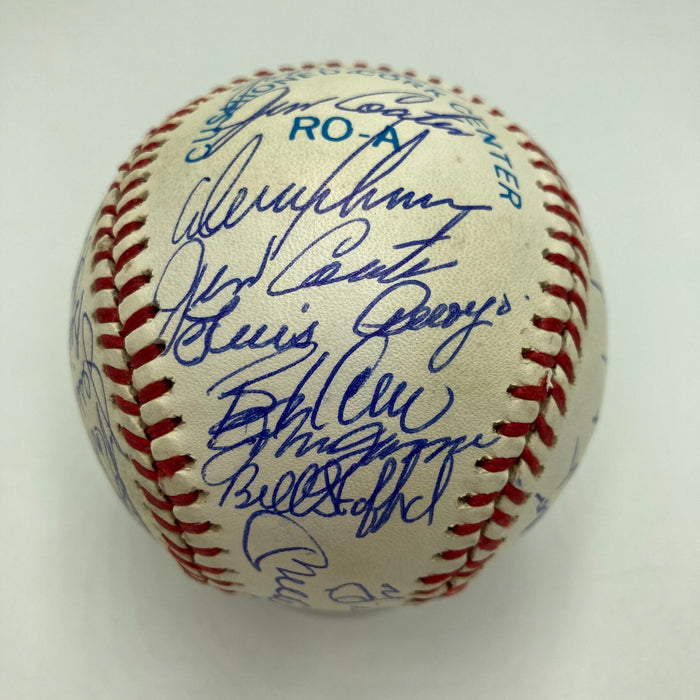 1961 New York Yankees World Series Champs Team Signed Baseball Mickey Mantle JSA