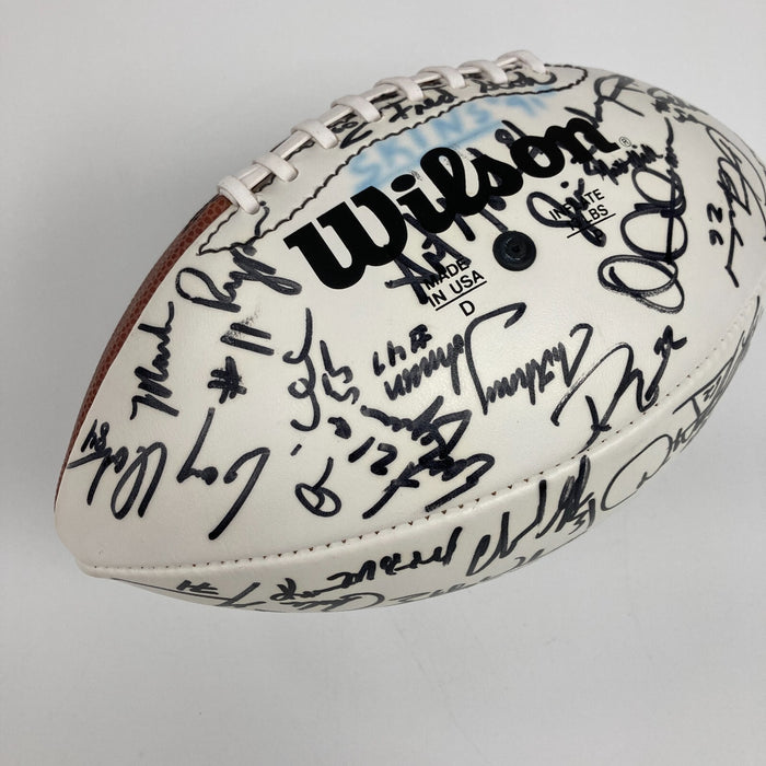 1991 Washington Redskins Super Bowl Champs Team Signed Football JSA COA