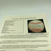 Stunning Joe Dimaggio Signed 1955 Official Minor League Baseball JSA COA