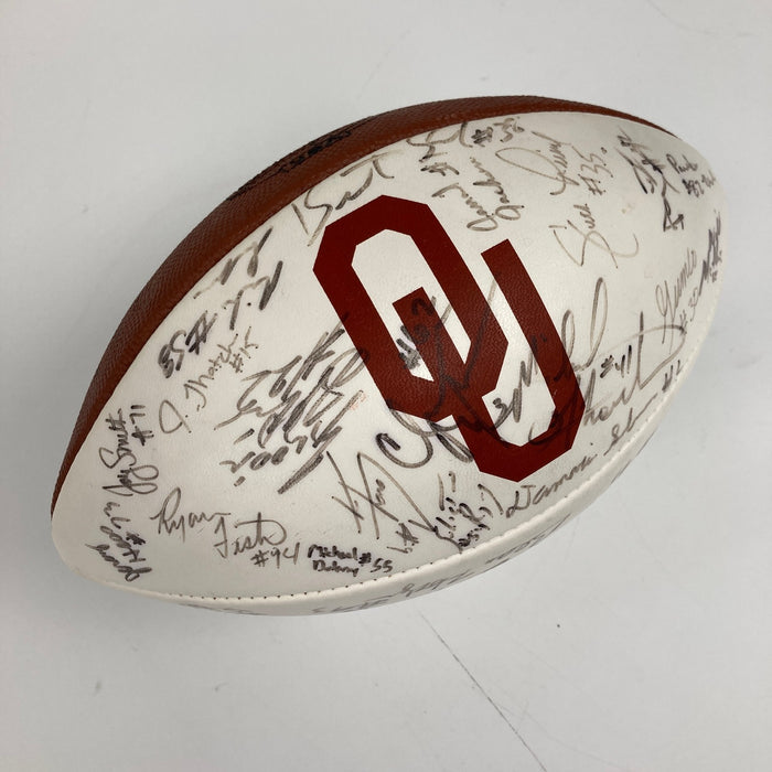 1998 Oklahoma Sooners Team Signed Football PSA DNA COA