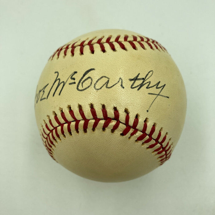 Stunning Joe Mccarthy Single Signed American League Baseball With JSA COA