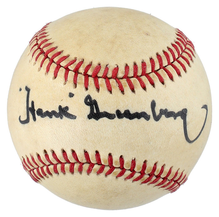 Hank Greenberg Single Signed American League Baseball Beckett Graded 9 MINT