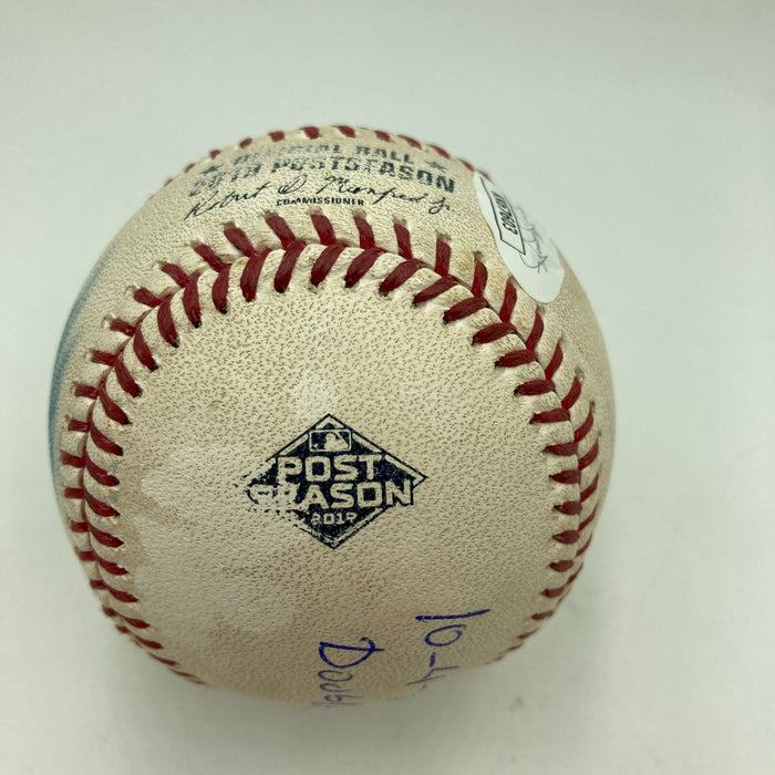 Ronald Acuna Signed 2019 NLDS Actual Hit Game Used Baseball Double JSA & MLB COA