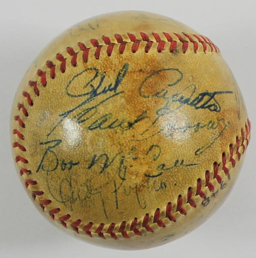 1946 Chicago Cubs Team Signed National League Ford Frick Baseball JSA COA