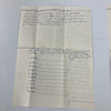 Rare Jesse Haines Signed Handwritten Questionnaire Great Baseball Content JSA