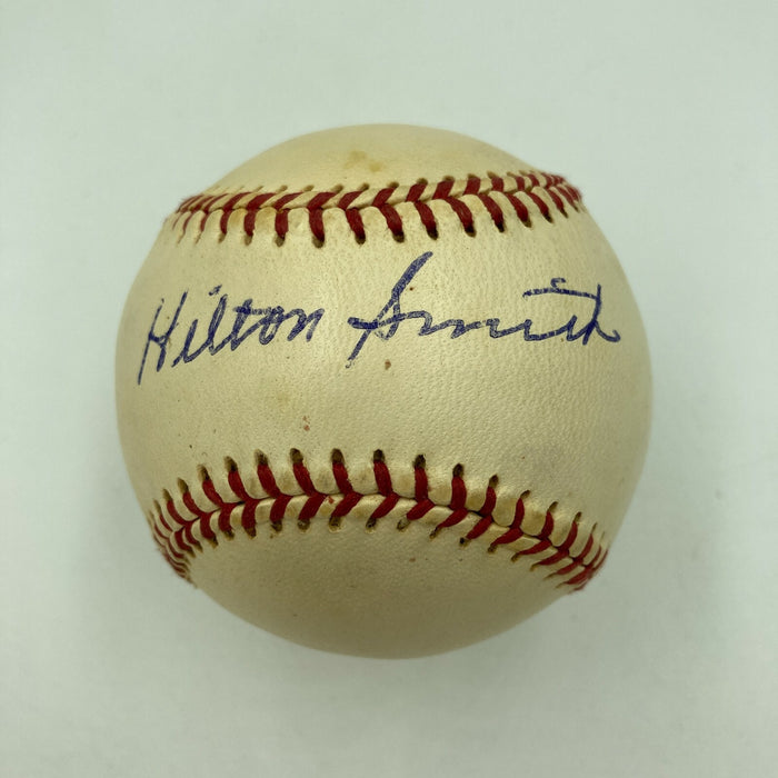 Beautiful Hilton Smith Single Signed Baseball With PSA DNA COA Negro League HOF